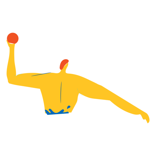 Character waterpolo player PNG Design