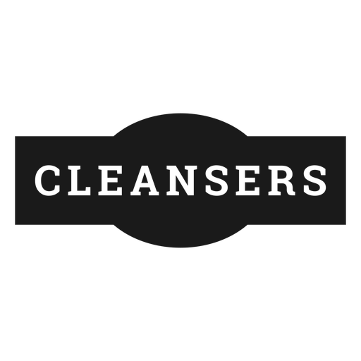 Cleansers label PNG Design