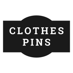 Etiqueta de alfinetes de roupa Transparent PNG