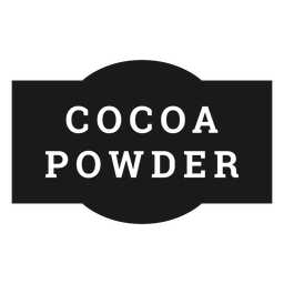 Cocoa powder label Transparent PNG