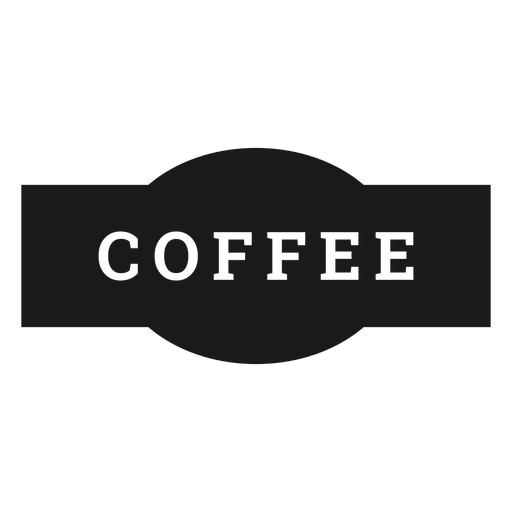 Kaffeeetikett PNG-Design