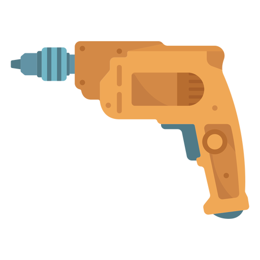 Cordless drill flat PNG Design