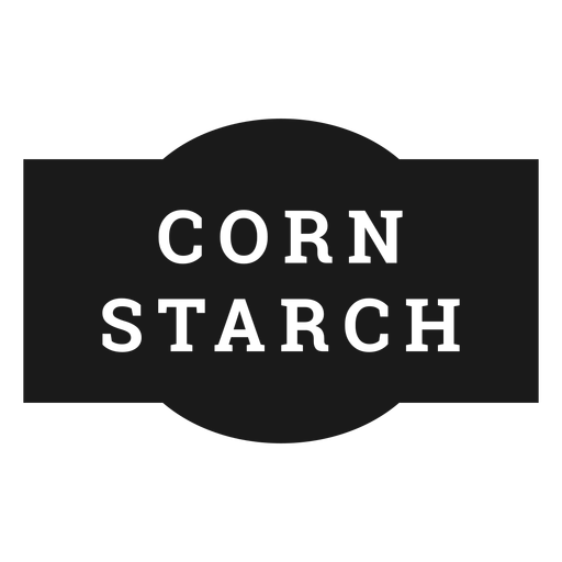 Corn starch label PNG Design