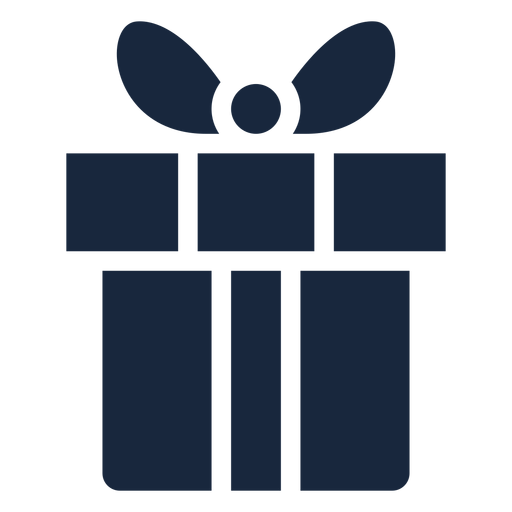 Nettes Geschenk blaues Symbol PNG-Design