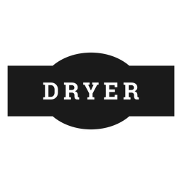 Dryer label Transparent PNG