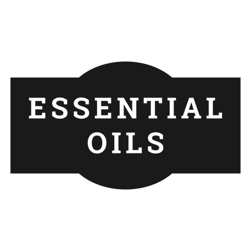 Essential oils label PNG Design