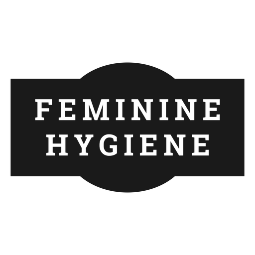 Feminine hygiene label Transparent PNG & SVG vector file