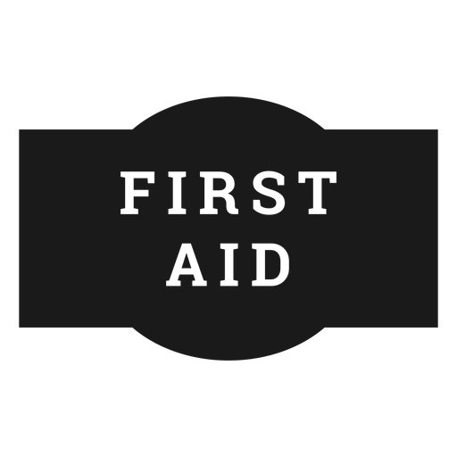 First aid label PNG Design