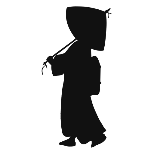 Geisha Silhouette PNG-Design