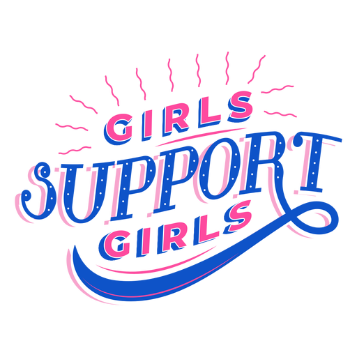 Meninas apoiam letras de meninas