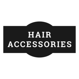 Hair accessories label PNG Design Transparent PNG