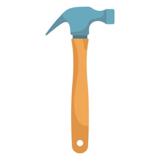 Hammer flat PNG Design