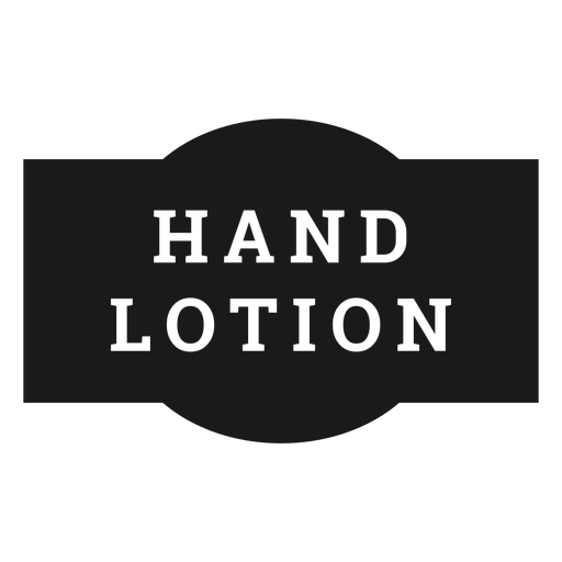 Hand lotion label PNG Design