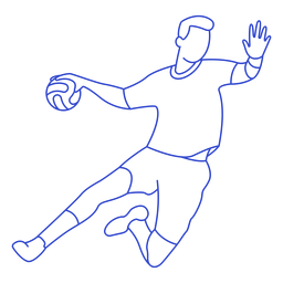 Curso de jogador de handebol Desenho PNG