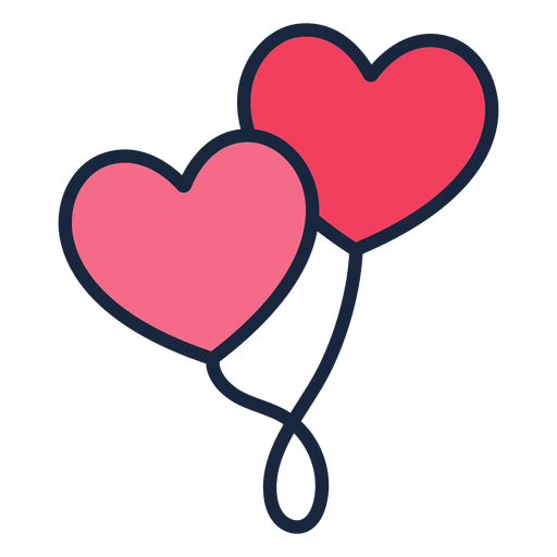 Download Heart balloons stroke icon - Transparent PNG & SVG vector file