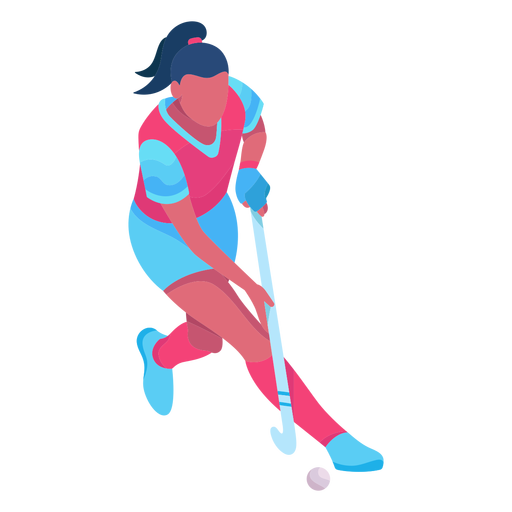 Hockeyspieler flach PNG-Design