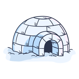 Side igloo illustration - Transparent PNG & SVG vector file