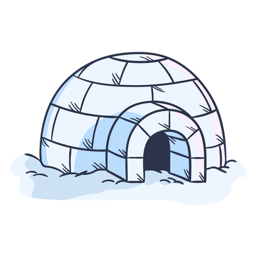 Iglu Illustration PNG-Design