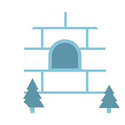 Igloo letter a PNG Design