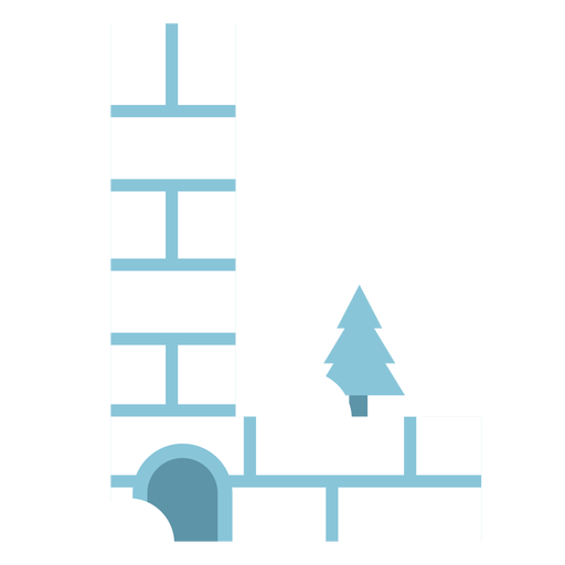 Igloo letra l Desenho PNG