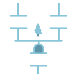 Igloo letter y PNG Design