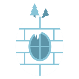 Igloo número 0 Desenho PNG