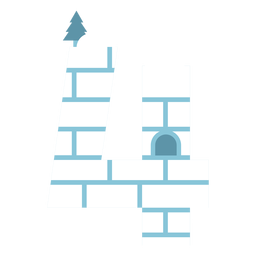 Iglú número 4 Diseño PNG