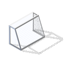 Isometrisches Fußballtor PNG-Design