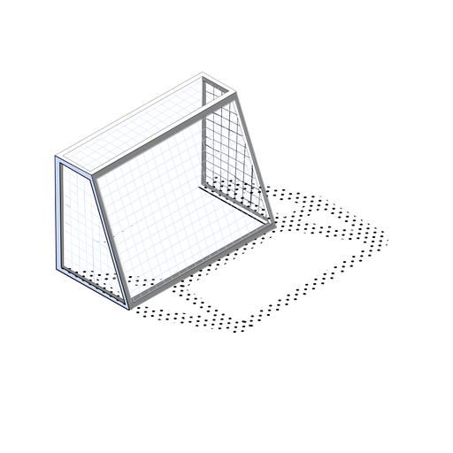 Isometric soccer goal Transparent PNG & SVG vector file