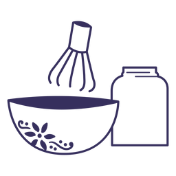 Suministros de cocina japonesa Diseño PNG