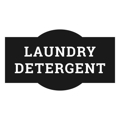 Etiqueta de detergente para ropa