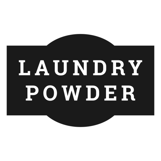 Laundry powder label PNG Design