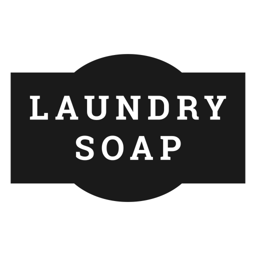 Laundry soap label PNG Design
