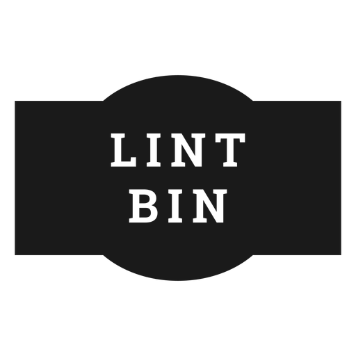 Lint bin label PNG Design