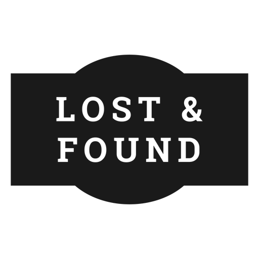 Etiqueta de achados e perdidos