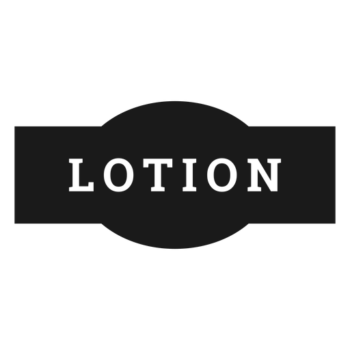 Lotion label PNG Design