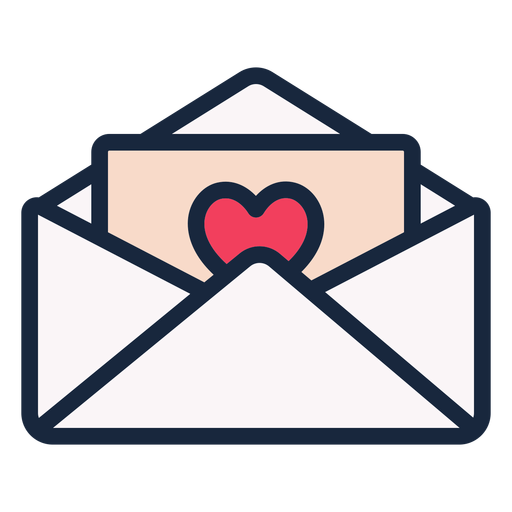 Ícone de traço de carta de amor - Baixar PNG/SVG Transparente