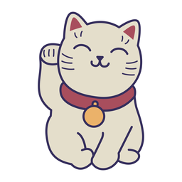 Adesivo maneki neko Desenho PNG