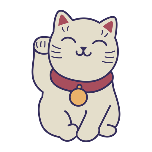 Maneki Neko Sticker Transparent Png And Svg Vector File