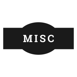 Misc label PNG Design
