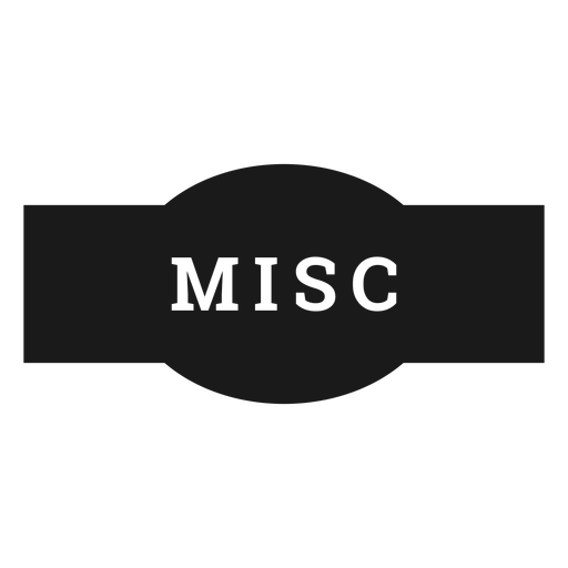 Misc label - Transparent PNG & SVG vector file