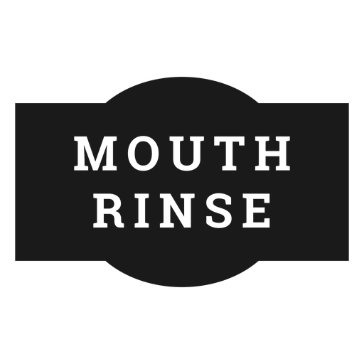 Mouth rinse label PNG Design