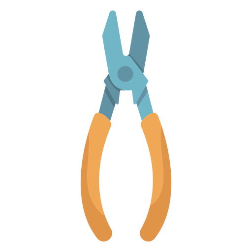 Needle nose pliers flat Transparent PNG & SVG vector file
