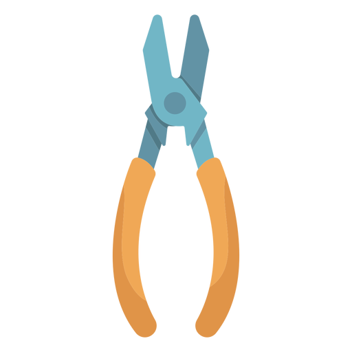 Needle nose pliers flat PNG Design