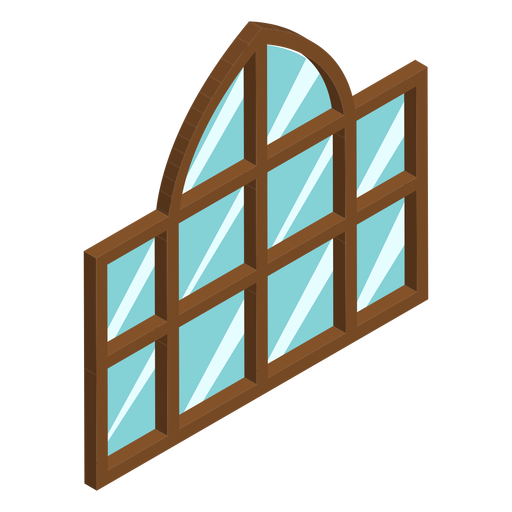 Fenster isometrisch öffnen PNG-Design