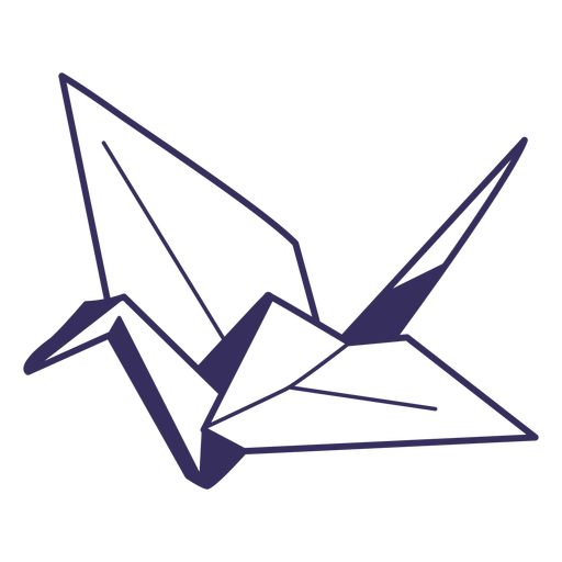 Origami stroke PNG Design