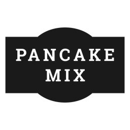 Etiqueta de mezcla de panqueques Diseño PNG