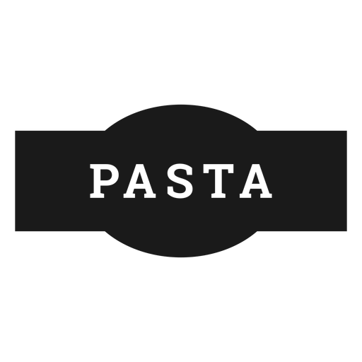 Pasta label PNG Design
