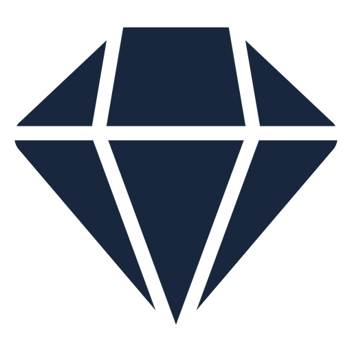 Icono de diamante rosa azul Diseño PNG