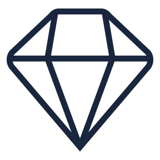 Rosa Diamantstrich PNG-Design